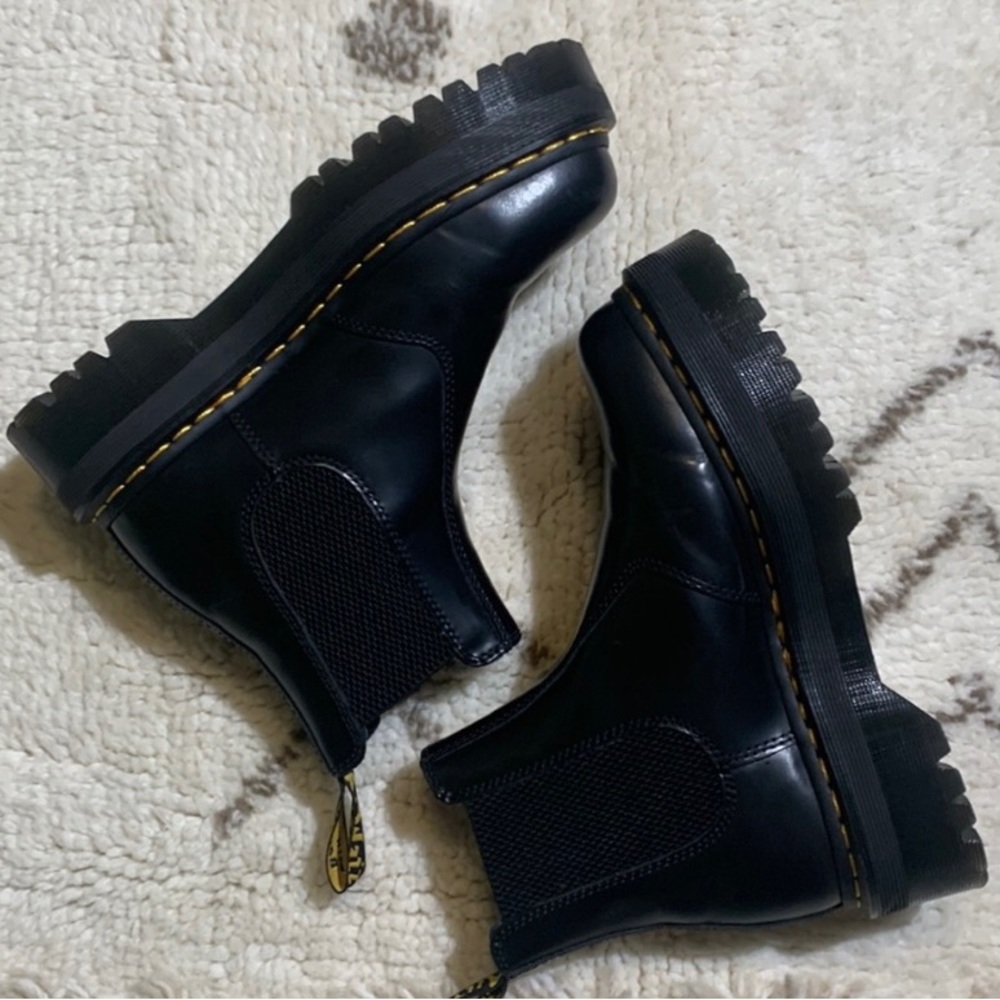 Black leather Doc Marten’s